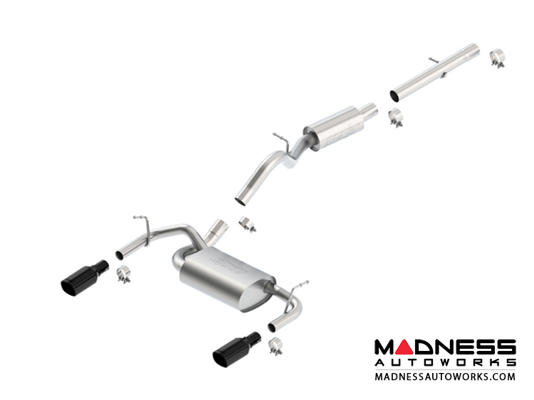 Jeep Wrangler JK (2-door) - Performance Exhaust by Borla - Cat-Back Exhaust - Touring (2012-2014)