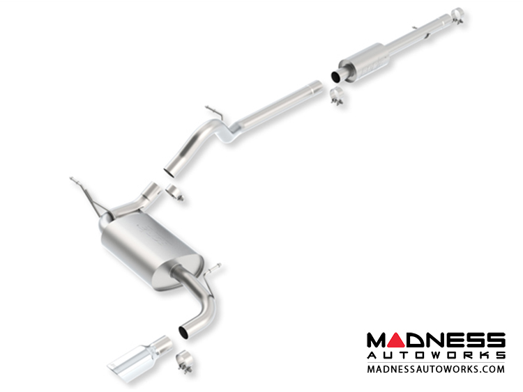 Jeep Wrangler JK (4-door) - Performance Exhaust by Borla - Cat-Back Exhaust - Touring (2012-2014)