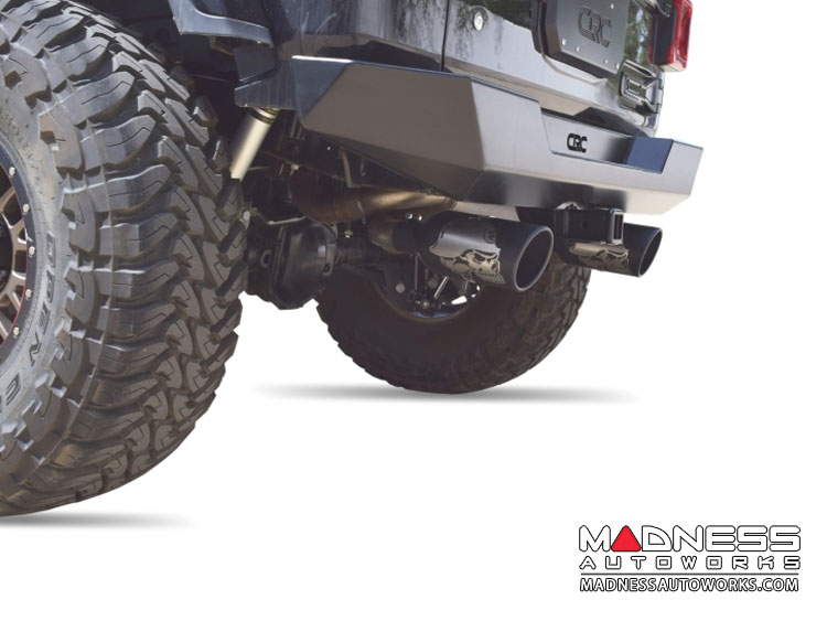 Jeep Wrangler JL Performance Exhaust System - Dual Exit Axle-Back - Metal Mulisha - Black Ceramic - 2.0L