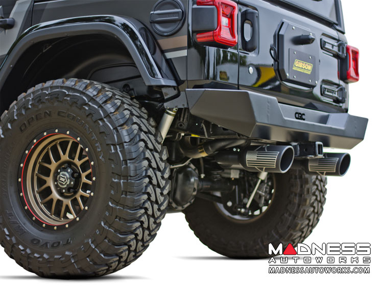 Jeep Wrangler JL Performance Exhaust System - Dual Exit Axle-Back - Patriot Series - Black Ceramic - 2.0L