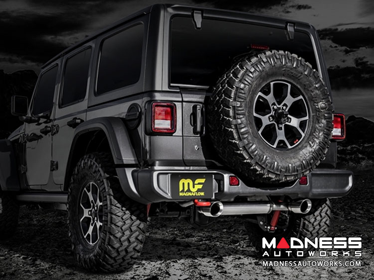 Jeep Wrangler JL 3.6 Performance Exhaust by Magnaflow - Dual Exit - Polished Tips