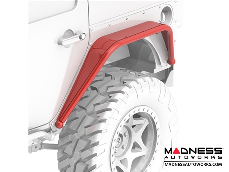 Jeep Wrangler JK Overline Hi-Clearance Dovetailed & Removable Rear Flare - Standard Edition - Pair 