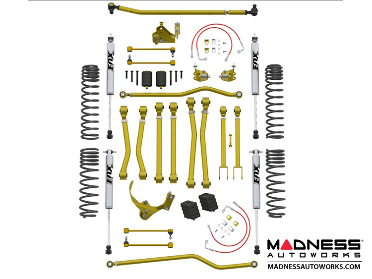 Jeep Wrangler JK Game-Changer Suspension 4.5" - HI-Steer - Fox Edition 