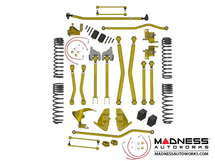 Jeep Wrangler JK 4-Link Long Arm Compound Suspension System - 4.5"/5.5" - No Shock Edition 