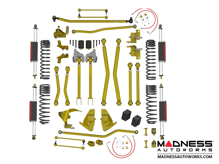 Jeep Wrangler JK 4-Link Long Arm Compound Suspension System - 4.5"/5.5" - 6Pak Edition 