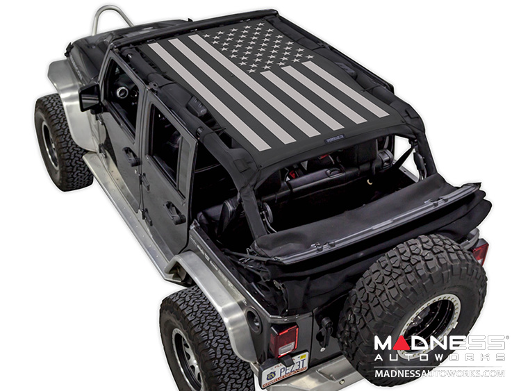 Jeep Wrangler JK SW1 Top Trailmesh - Tactical Flag Solid - 4 Door